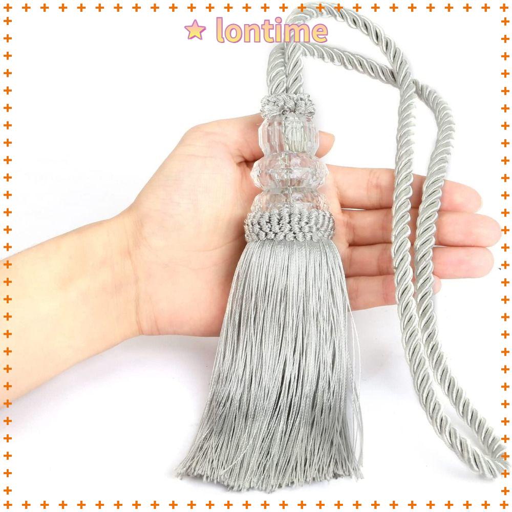 Dây Buộc Thời Gian LONTIME Với Tua Rua Hiện Đại|Bộ 2 Dây Buộc Rèm Cửa Bằng Vải Không Dệt