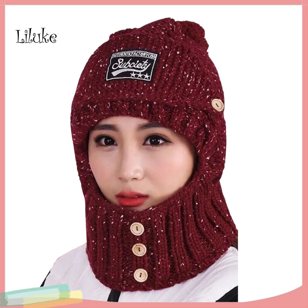 Mũ Beanie Trùm Đầu Màu Sắc Xinh Xắn Cho Nữ