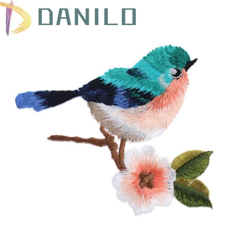 Miếng Vá Trang Trí Quần Áo Hình Chim Chóc Dễ Thương