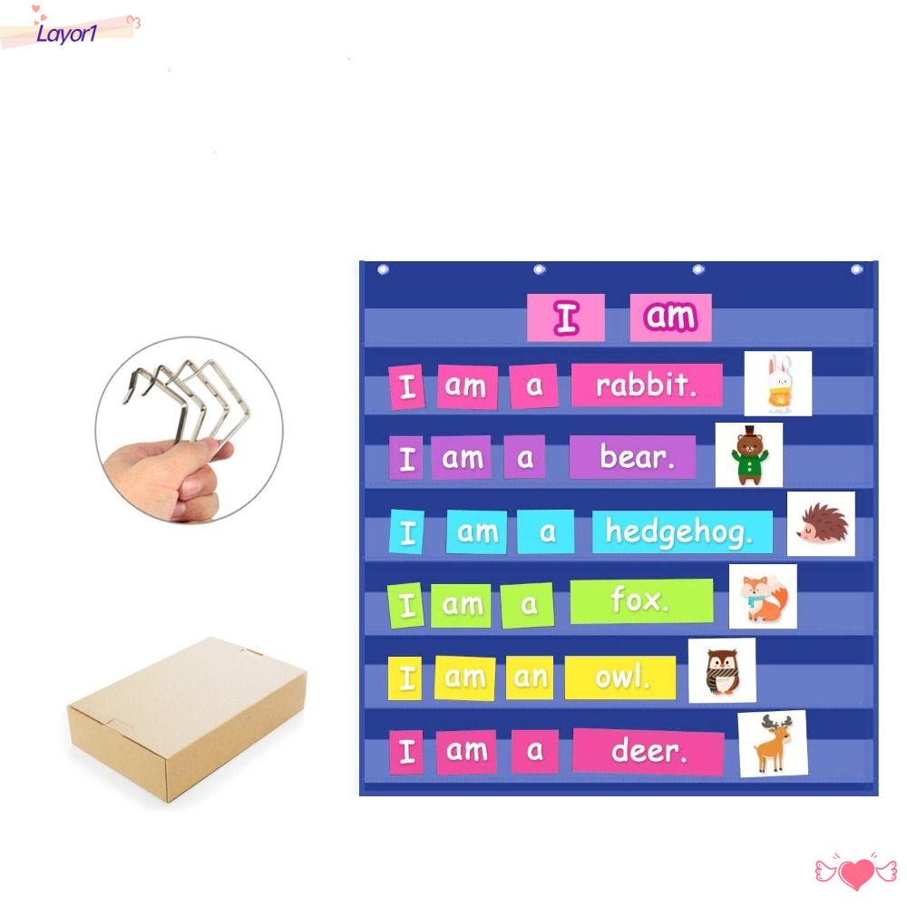 Layor1 Giá Đỡ Bảng Đồ Bỏ Túi Màu Xanh Dương Trong Suốt Dùng Tại Nhà