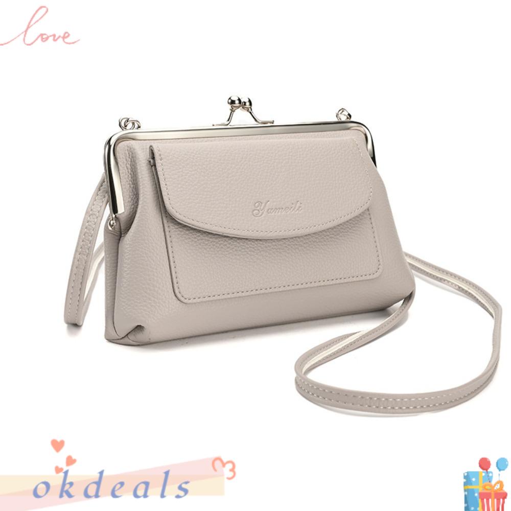 Túi Đeo Chéo Da PU Màu Trơn Hình Vuông Cỡ Lớn Phong Cách Vintage Cho Nữ