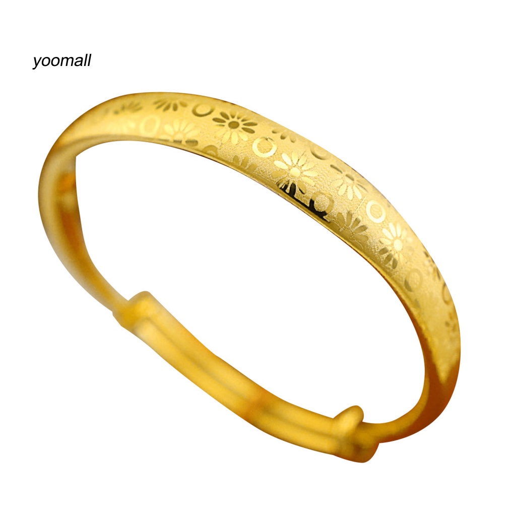 Vòng Đeo Tay Màu Vàng Đồng Tinh Xảo Không Phai Có Thể Điều Chỉnh Kích Thước Cho Đám Cướ