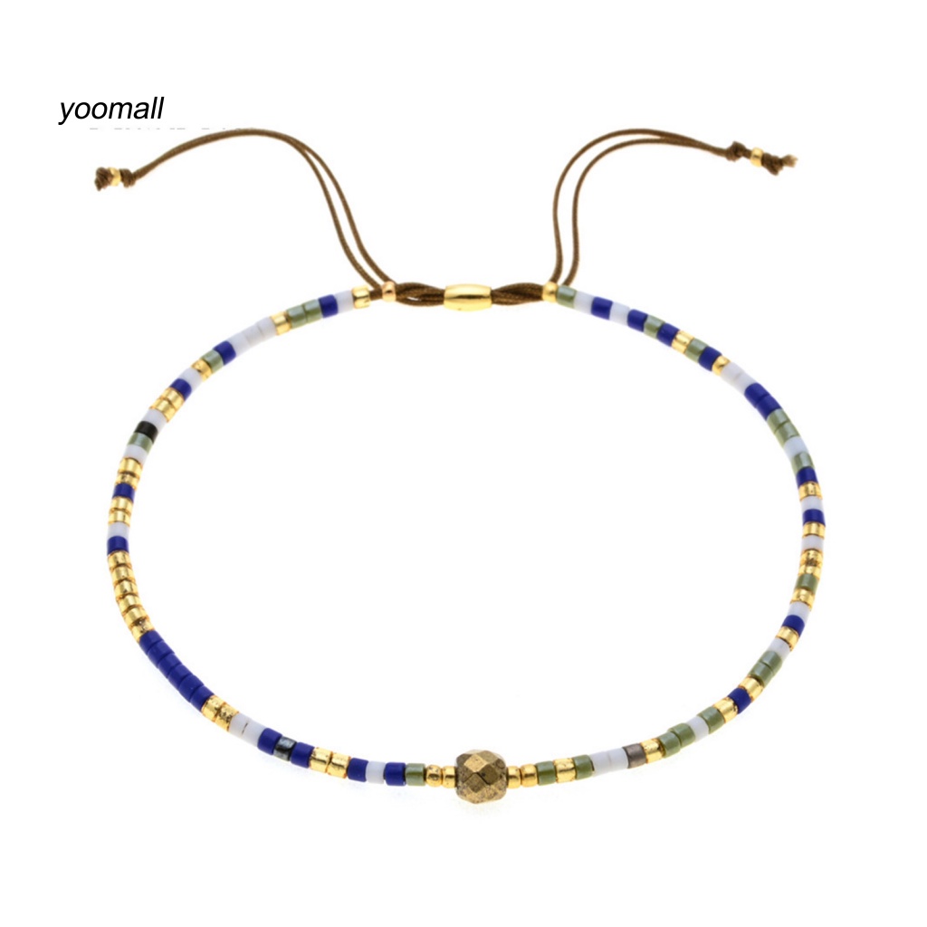 Vòng Đeo Tay Xỏ Hạt Pha Lê Giả Phong Cách Boho Quyến Rũ Cho Nữ