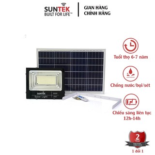 Đèn Pha Năng Lượng Mặt Trời SUNTEK LED Solar Light 300W - Hàng Chính Hãng - Bảo hành 2 năm 1 đổi 1