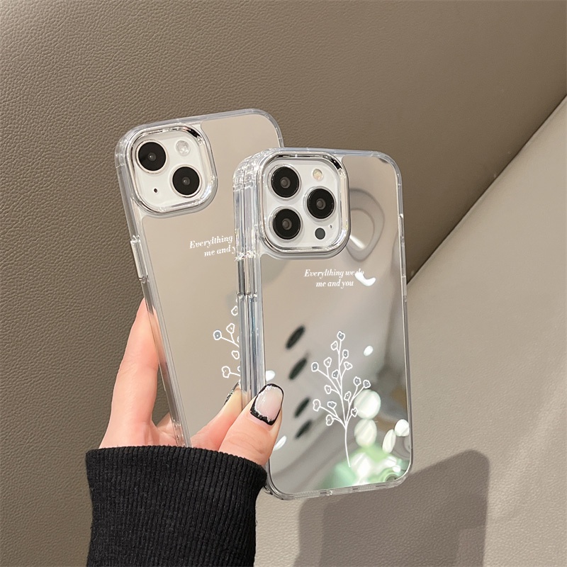 Ốp Lưng TráNg Gương HìNh Cây Cho IPhone 11 12 13 14 12Pro 13Pro 14Pro Pro Max XR X XS Max
