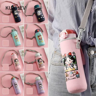 KUNHEV Vỏ Bọc Bình Nước Cách Nhiệt Họa Tiết Hoạt Hình Dễ Thương Ốp