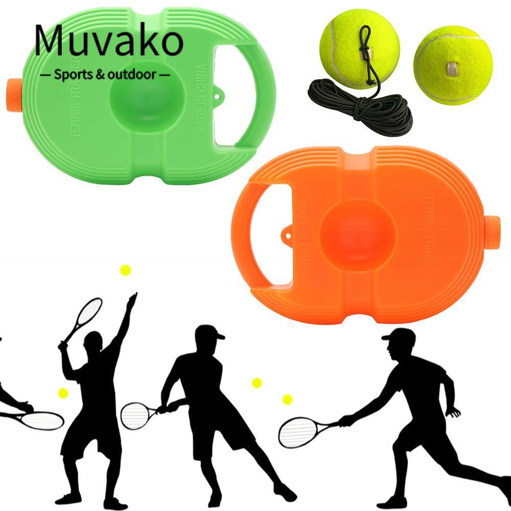 MUVAKO Bộ Dụng Cụ Tự Tập Luyện Tennis  Trong Nhà Và Ngoài Trời Ổn Định Tiểu Học