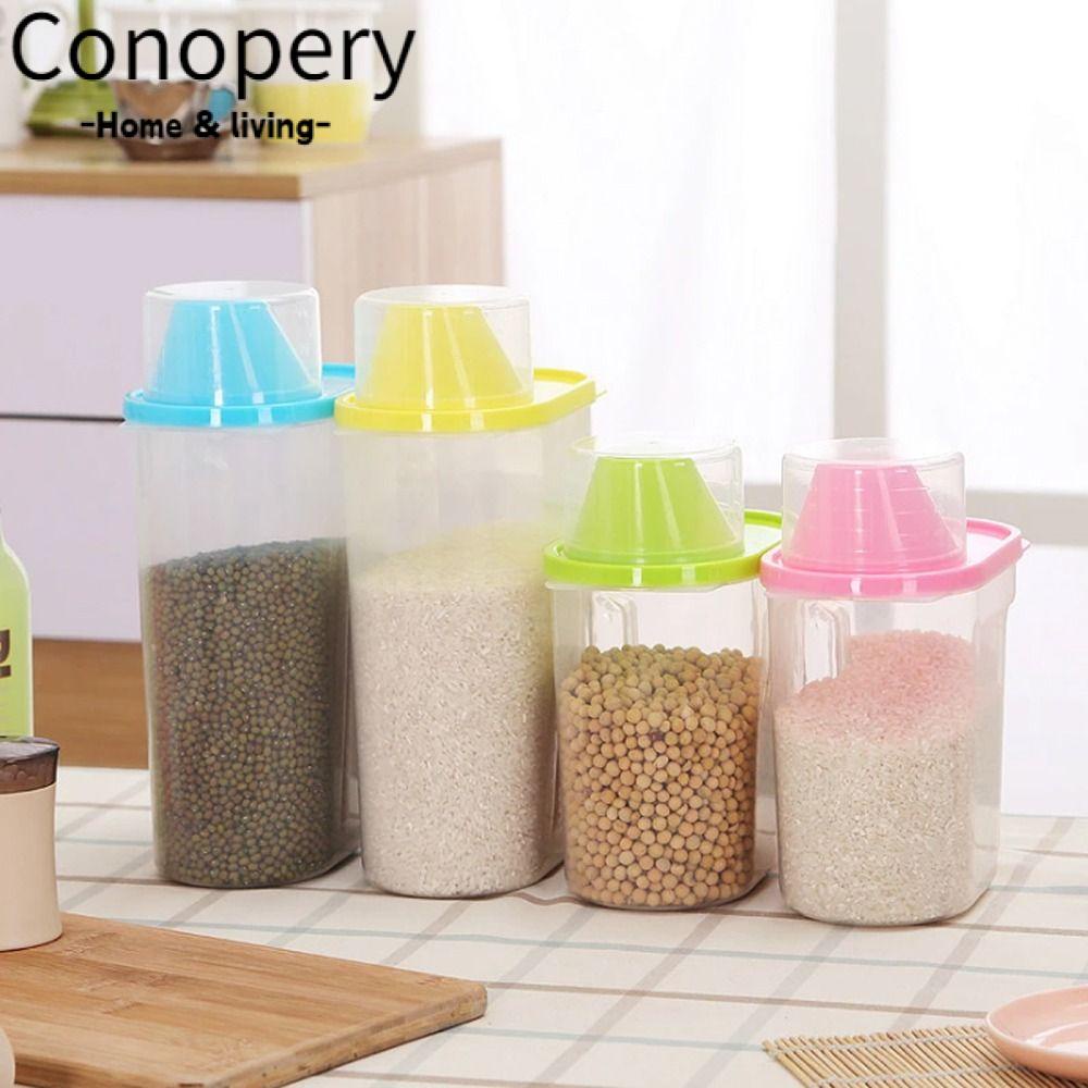 CONOPERY Hộp Đựng Thực Phẩm Khô Có Nắp Đậy 1.9 / 2.5L Tiện Dụng