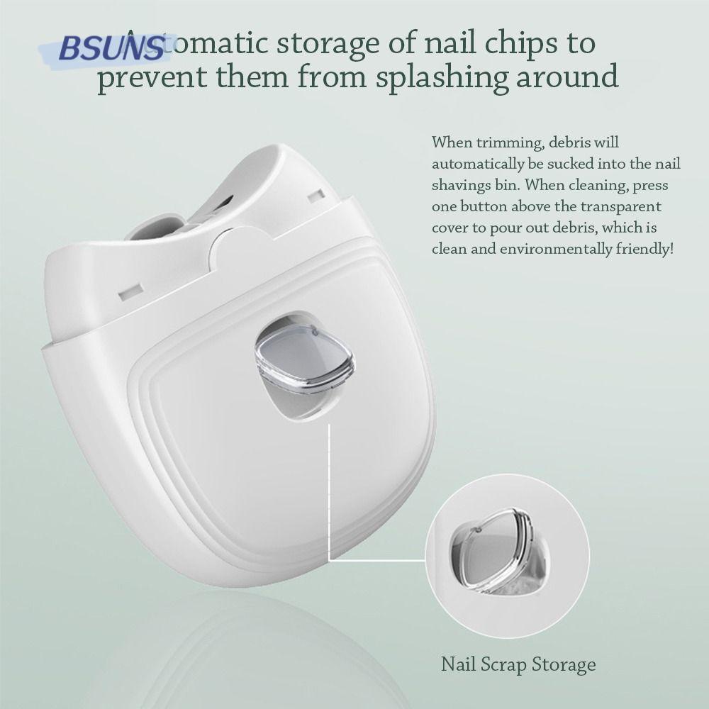 Kéo Cắt Móng Tay Bằng Điện Có Đèn Tự Động Sạc Lại Dành Cho Trẻ Em Và Người Lớn