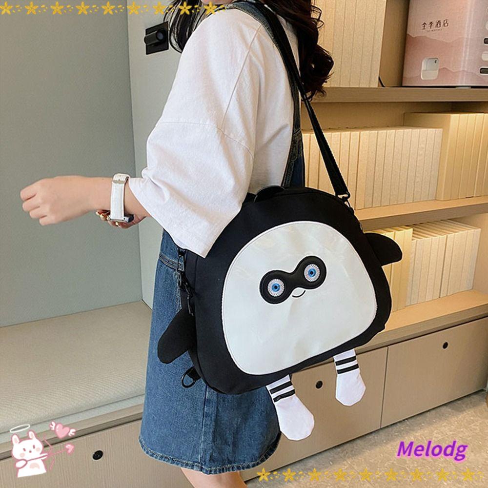 MELODG Balo Đeo Vai Bằng Vải Canvas Cỡ Lớn In Họa Tiết Hoạt Hình Dễ Thương Cho Nữ