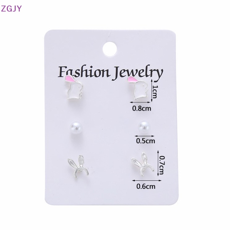 Đôi Bông Tai Hình Học Đính Ngọc Trai Thời Trang Dành Cho Nữ Mới