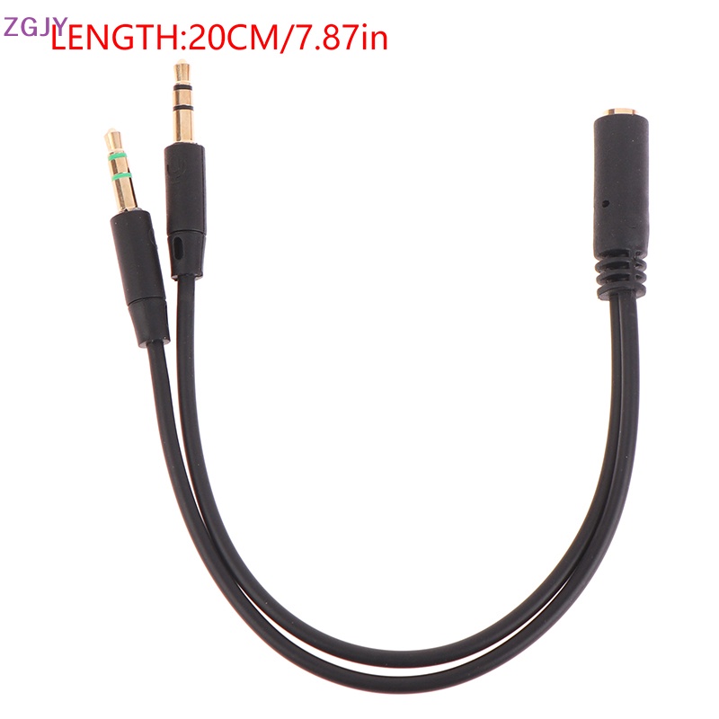 Dây Cáp Âm Thanh 2 Trong 1 3.5mm AUX Hai Đầu Đực Sang Một Đầu Cái Mới