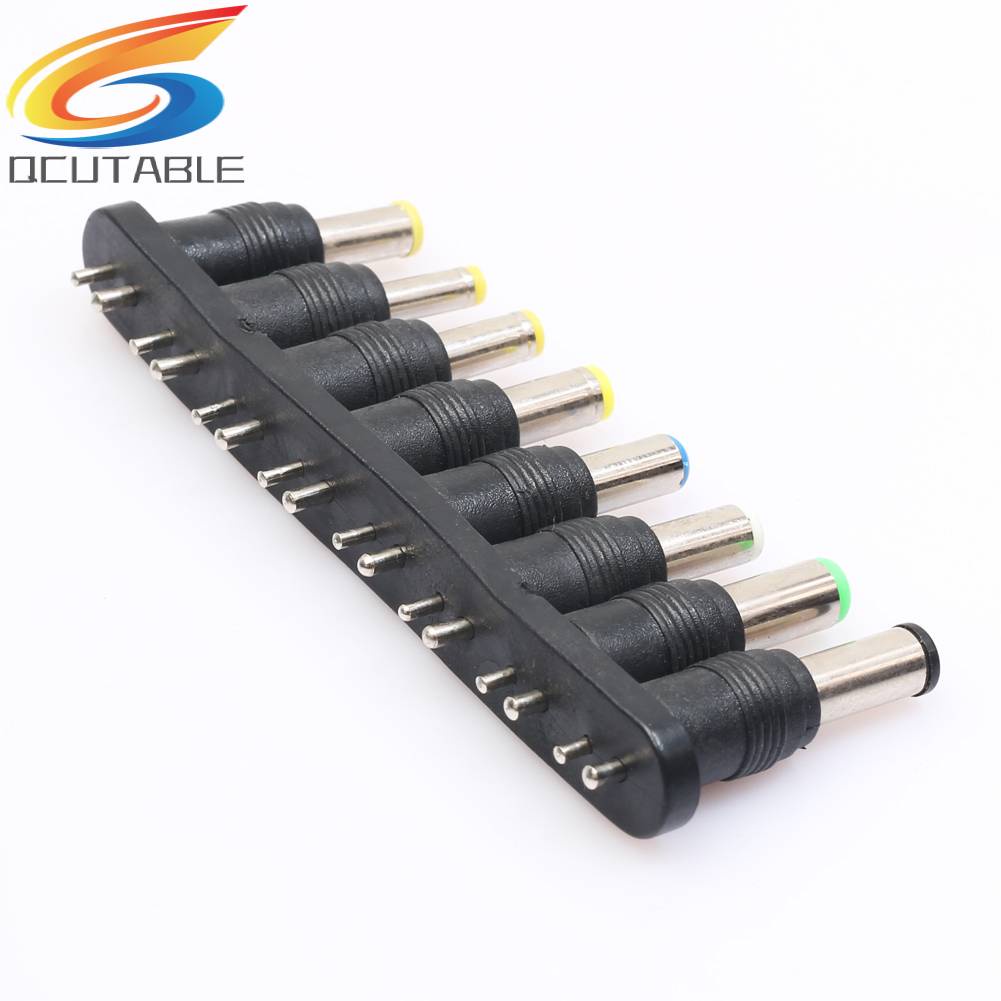 1 Bộ 8 Đầu Cắm Sạc AC / DC 2Pin Cho Notebook