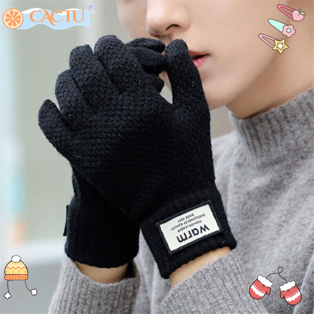 CACTU Găng Tay Sưởi Ấm Bằng Điện Có Thể Sạc Lại Qua Cổng USB Dành Cho Nam Nữ