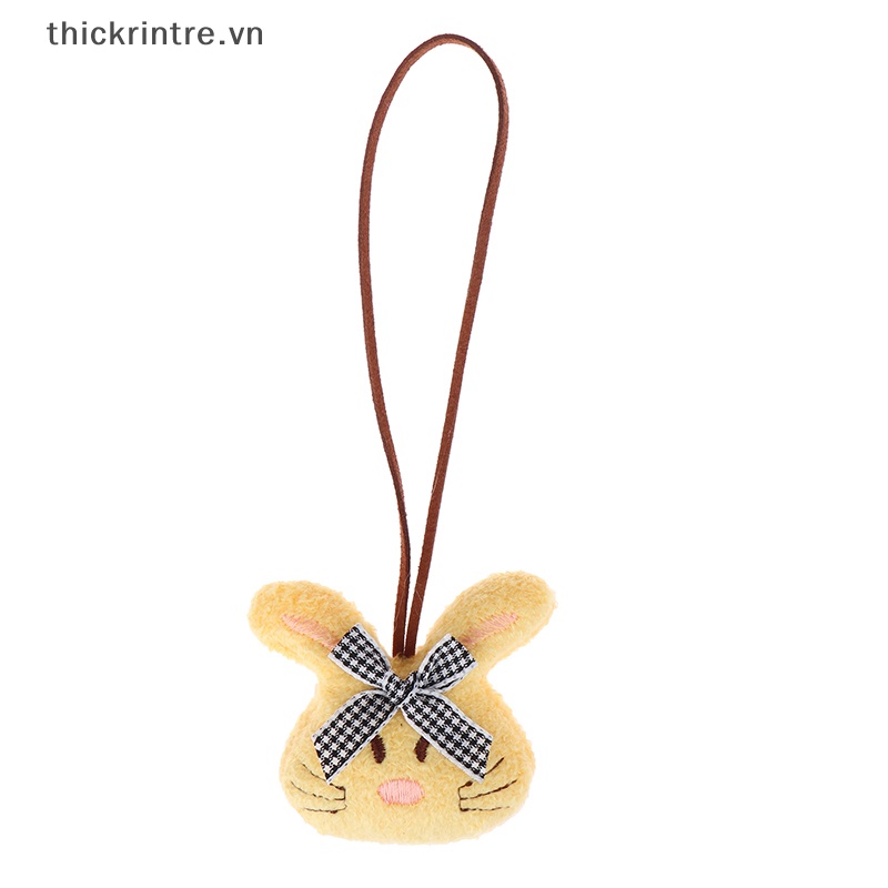 Móc Khóa Thỏ Nhồi Bông Dễ Thương Dùng Để Nhận Dạng Ba Lô Đi Học Và Ly Nước