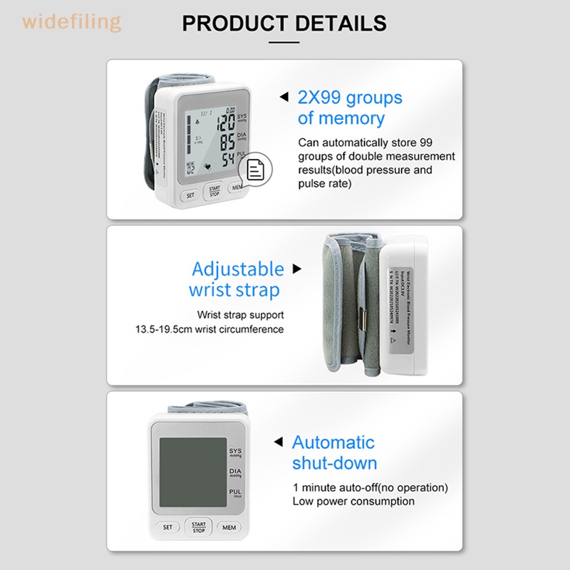 Máy Đo Huyết Áp Kỹ Thuật Số Tự Động Theo Dõi Nhịp Tim Arrhythmia Pulse BP