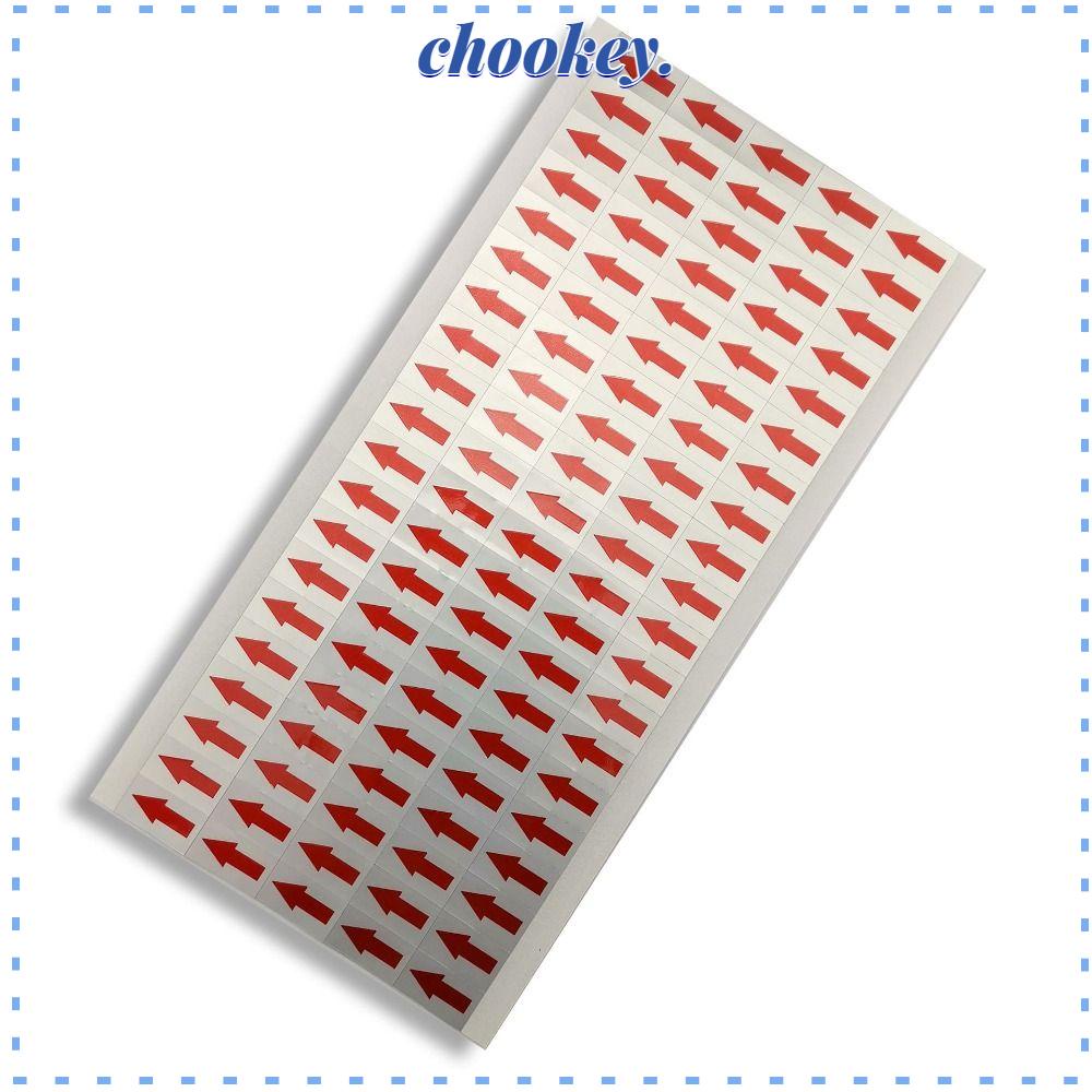 CHOOKEY Set 5 Tờ 500 Tờ Nhãn Dán Tự Dính Màu Đỏ Tiện Dụng Cho Cuộc Họp / Văn Phòng