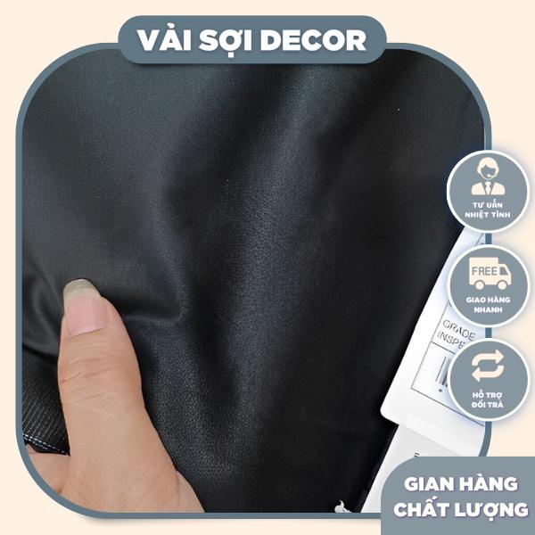 Vải đen cotton lụa có co giãn may váy , áo sơ-mi khổ 1,4m