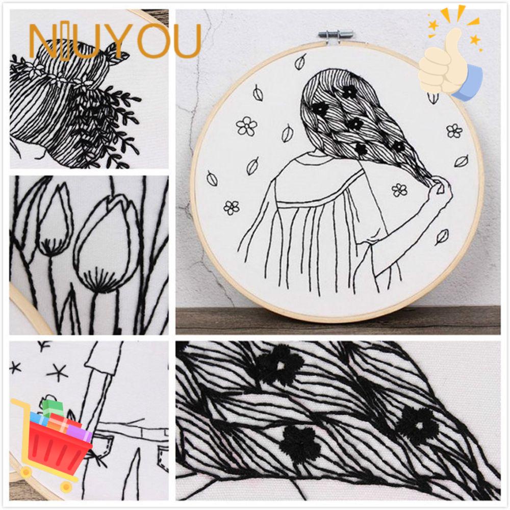 NIUYOU Bộ Dụng Cụ Thêu Tranh Thủ Công Chuyên Dụng