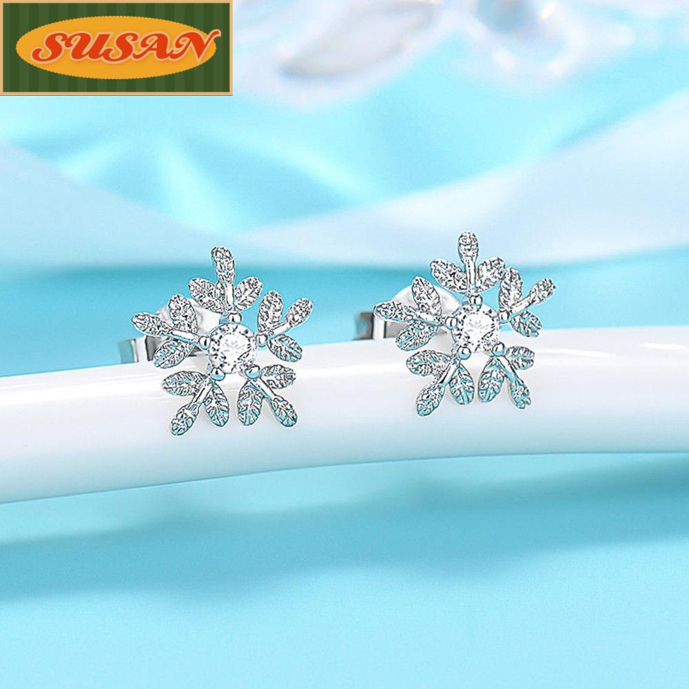 SUSANS Bông Tai Xi Mạ Bạc 925 Cho Nữ