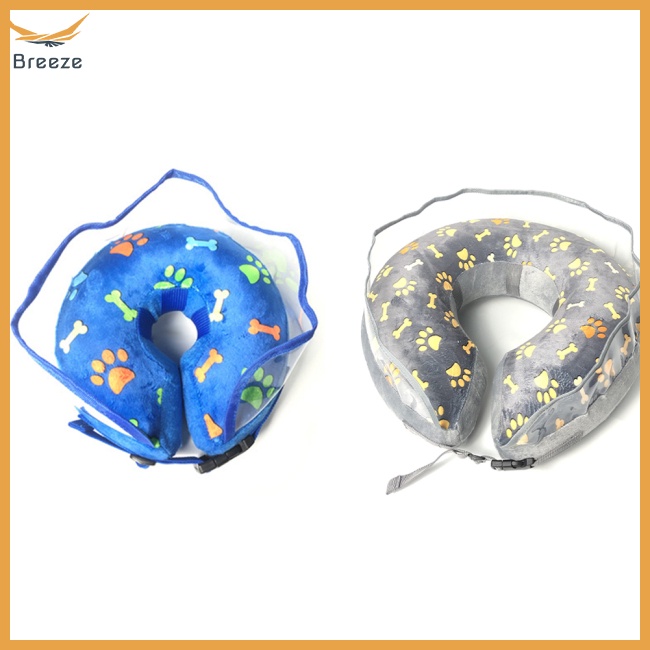 Vòng Cổ Bơm Hơi Bảo Vệ Chống Cắn Chống Liếm Dành Cho Thú Cưng