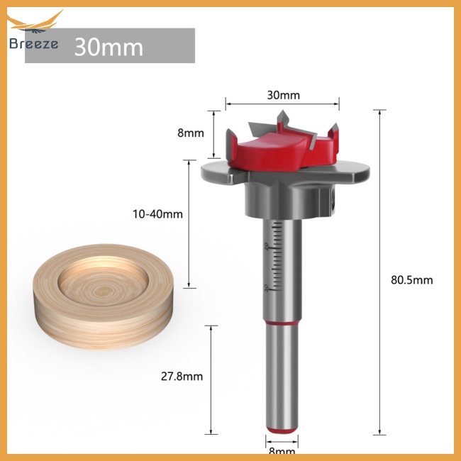 Bộ 5 Mũi Khoan Định Vị 15-35mm Độ Bền Cao Chuyên Dụng Làm Mộc