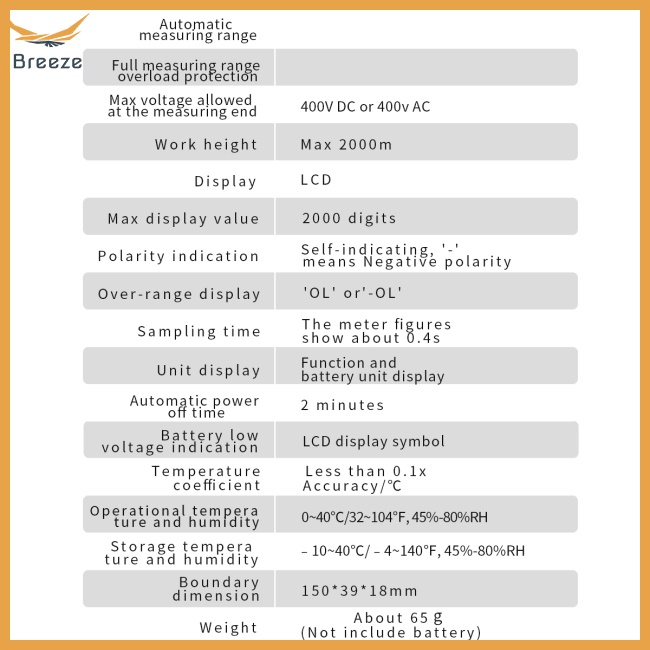 Vạn Năng Kế Kỹ Thuật Số 3 Trong 1 BSIDE ADMS1 DC AC DMM Ohm Hz Và Phụ Kiện