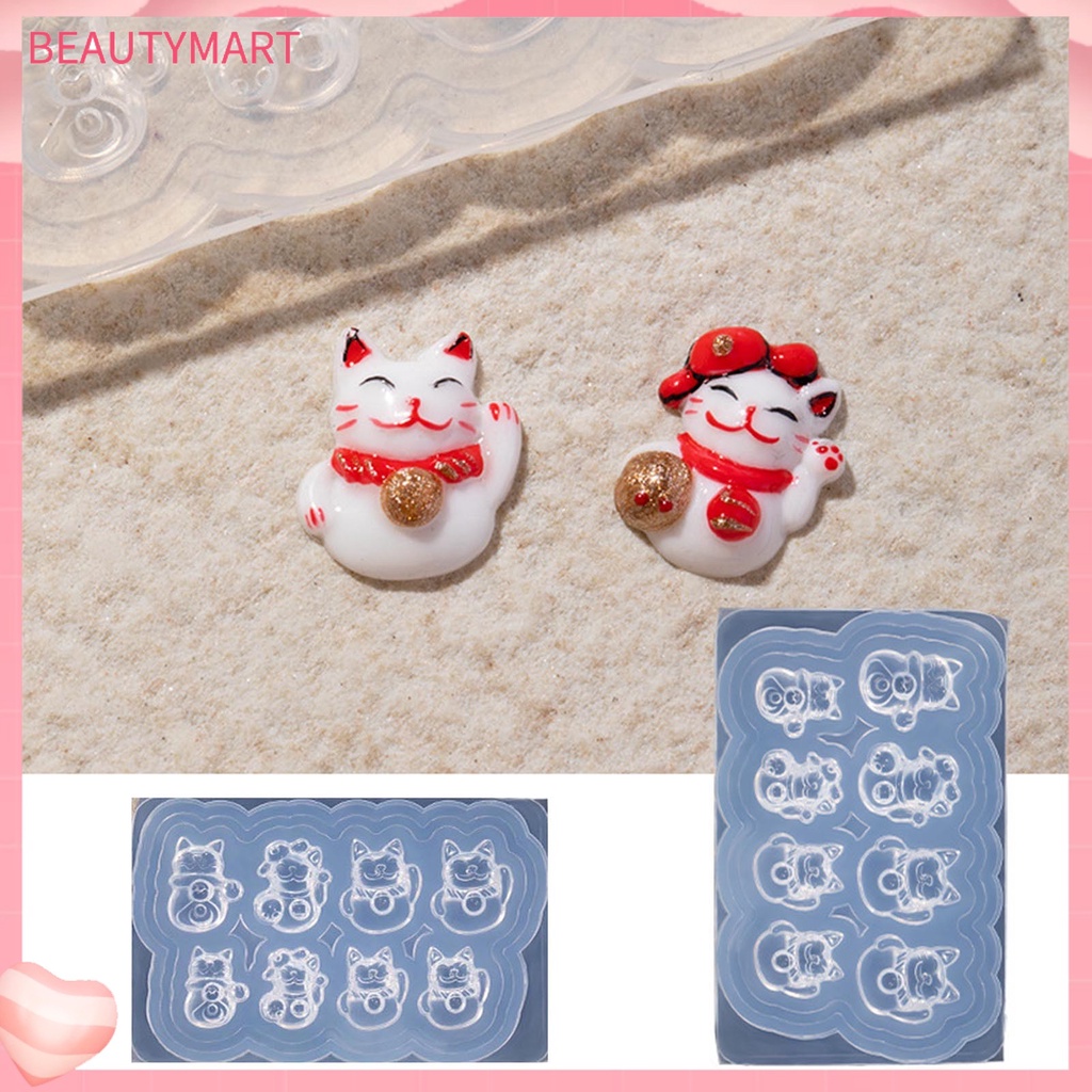 1 Bộ Khuôn Làm Móng Bằng Silicon Siêu Mềm Tái Sử Dụng Linh Hoạt Hình Trái Tim Dễ Dàng Tẩy Rửa