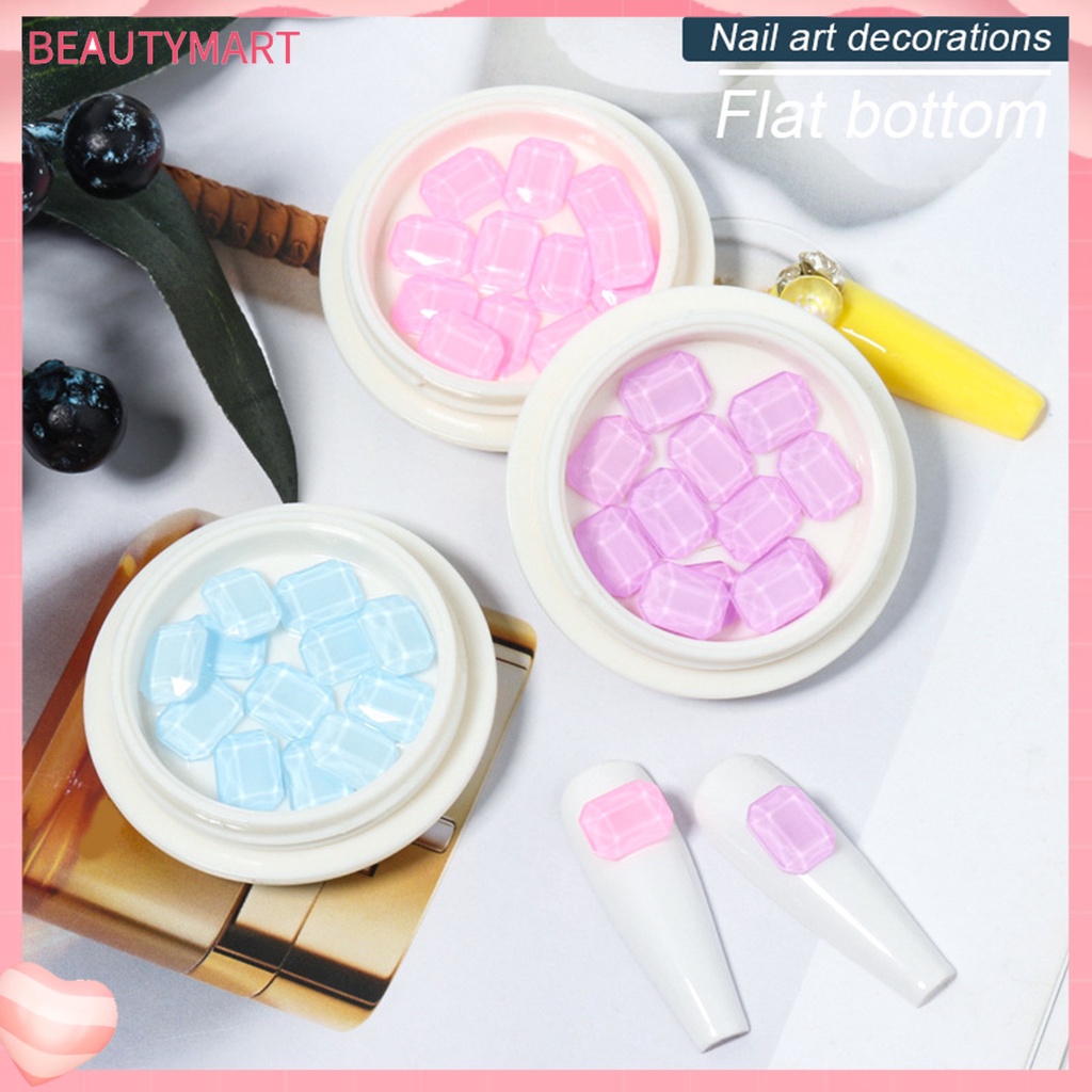 1 Hộp Hạt Pha Lê Ba Chiều Lấp Lánh Siêu Dính Chống Rơi Trang Trí Móng Nghệ Thuật DIY