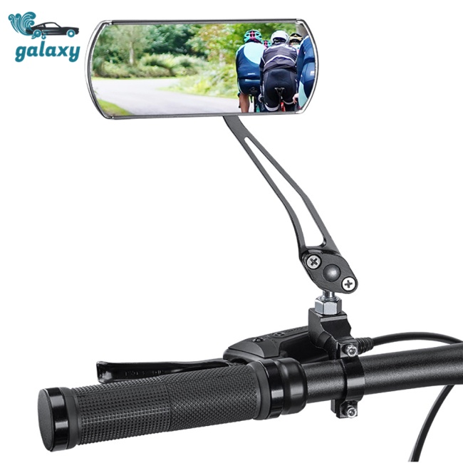Galaxy 1 Cặp Gương Chiếu Hậu Xoay 360 Độ Bằng Hợp Kim Nhôm Gắn Tay Lái Xe Đạp