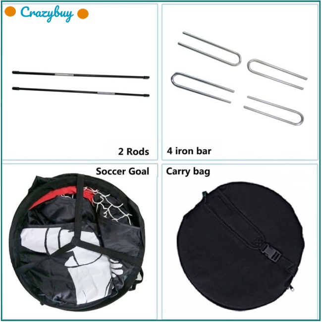 Cr Lưới Luyện Tập Đá Banh Bằng Vải Oxford 210d Gấp Gọn Được Cho Trẻ Em