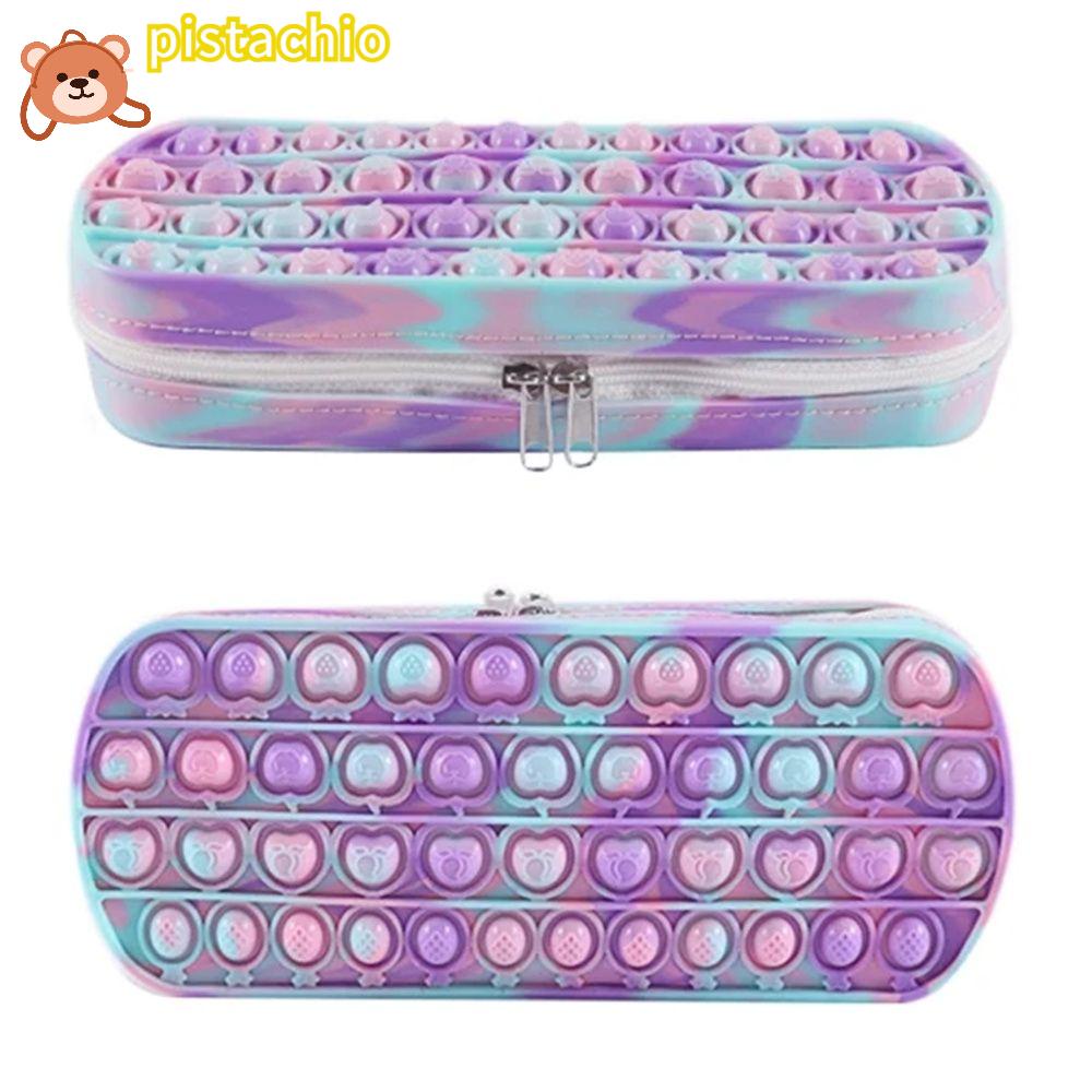 PISTA Túi Đựng Bút Họa Tiết Rằn Ri Cá Tính Cho Bé