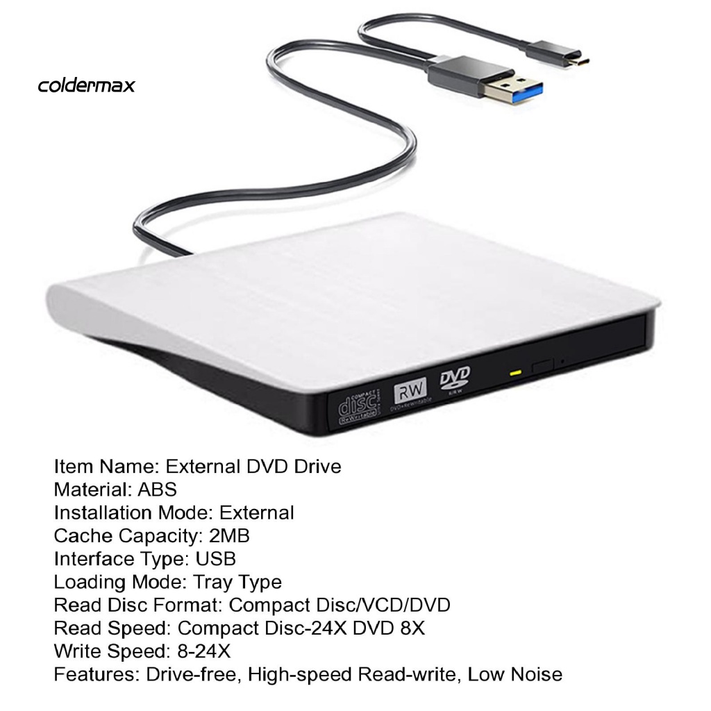 Đầu Đọc Đĩa DVD Type-C USB 3.0 DVD / VCD / Compact