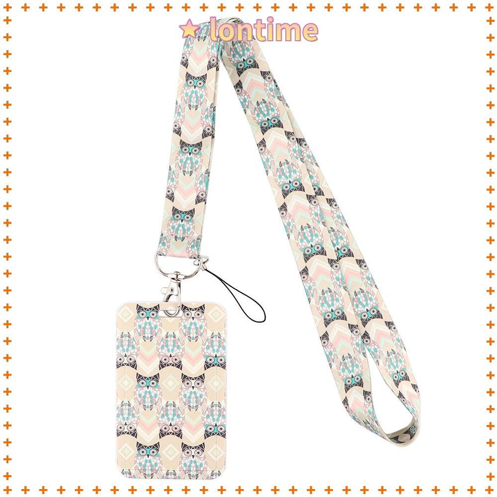 Giá Đỡ Thẻ ID / Thẻ ID Đeo Cổ Hình Chim Cú Dễ Thương Cho Học Sinh