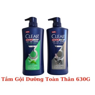 Dầu tắm gội clear men 3 in 1 630g | lanthaimart