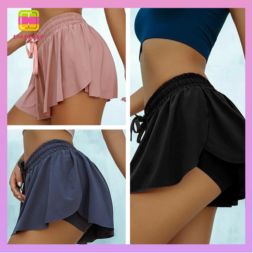 DIACHAVN Quần Short Thể Thao Nữ Chất Liệu Nhanh Khô Gợi Cảm Thời Trang