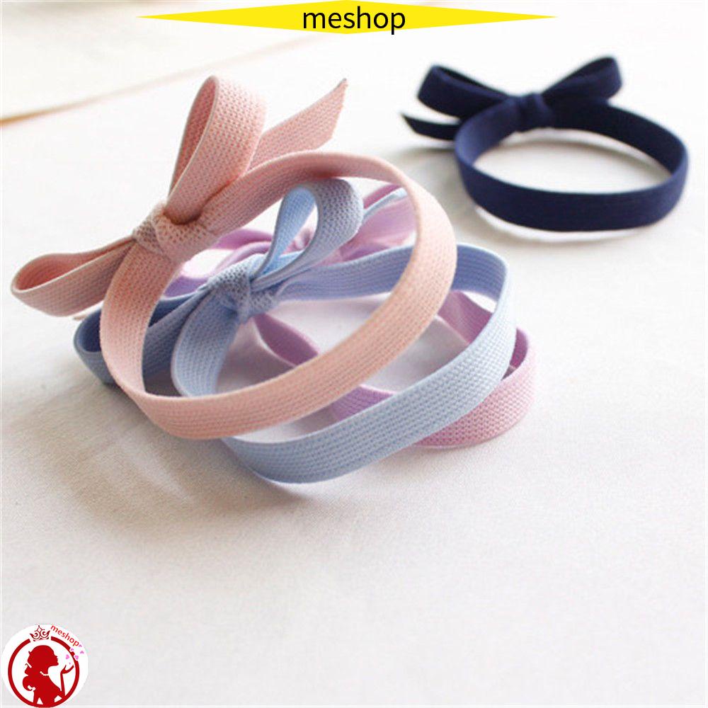 ME Dây Cột Tóc Đính Nơ Dễ Thương Đơn Giản