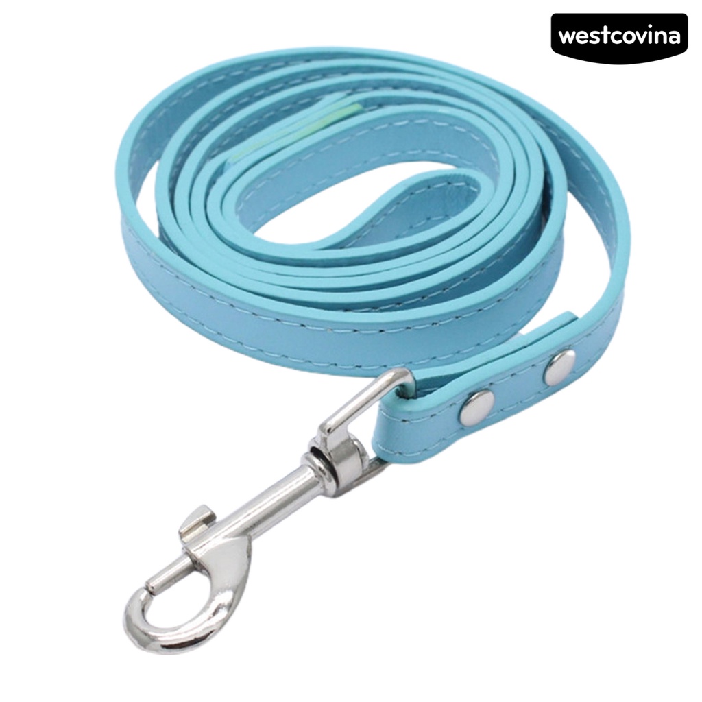 [COD]♞Dây Dắt Thú Cưng Đi Dạo Bằng Da Giả Chống Cắn Kích Thước Vừa