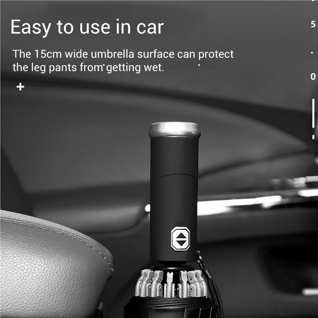 Dù Tự Động 12 Ribs Có Đèn LED Kẻ Sọc Phản Quang Ban Đêm Cho Nam Và Nữ