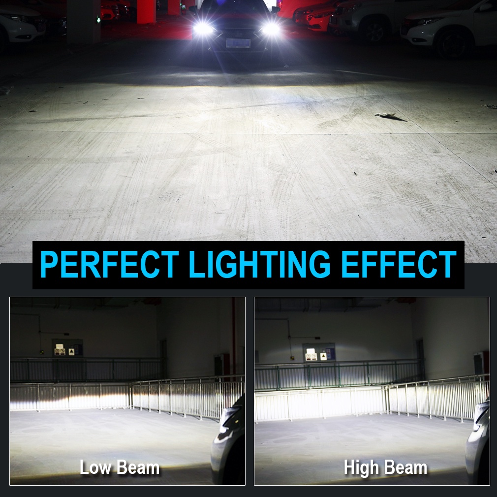 Set 2 Đèn Pha Led H15 50W 12000LM Siêu Sáng Chuyên Dụng Cho Xe Hơi Mazda Ford VW