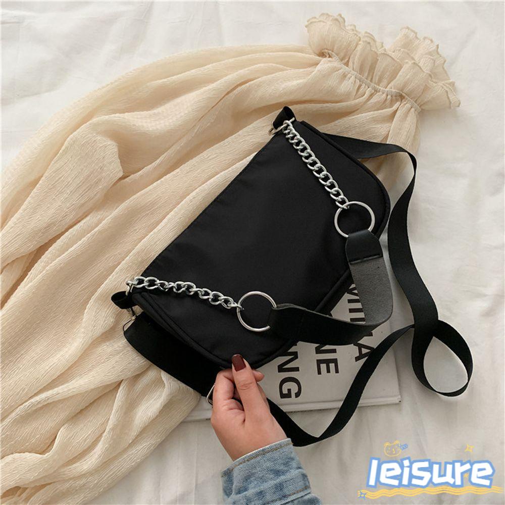 LEISURE Túi Xách Dây Xích Đeo Vai Thiết Kế Mới Cho Phái Nữ