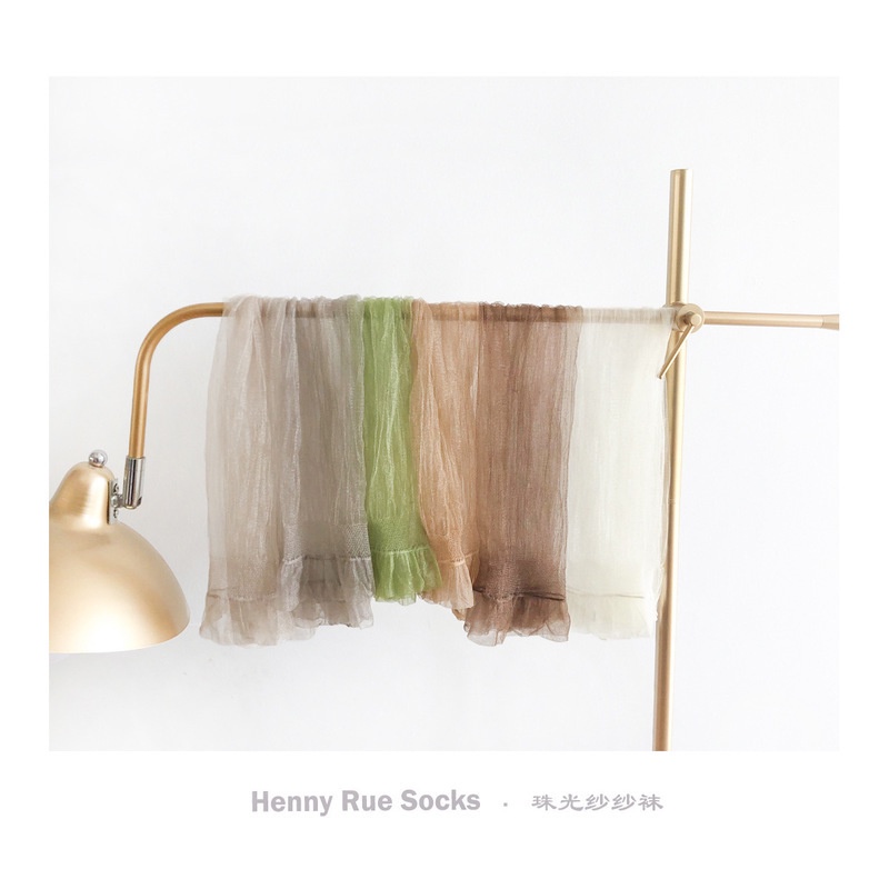 Hàng Mới Về Tất Cotton Phối Ren Trong Suốt Thời Trang Cho Nữ