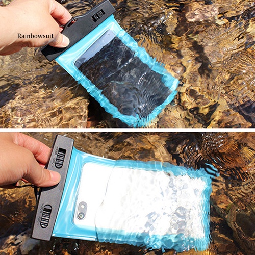 Túi Đựng Điện Thoại Chống Thấm Nước Kèm Kẹp Tiện Dụng Khi Đi Bơi