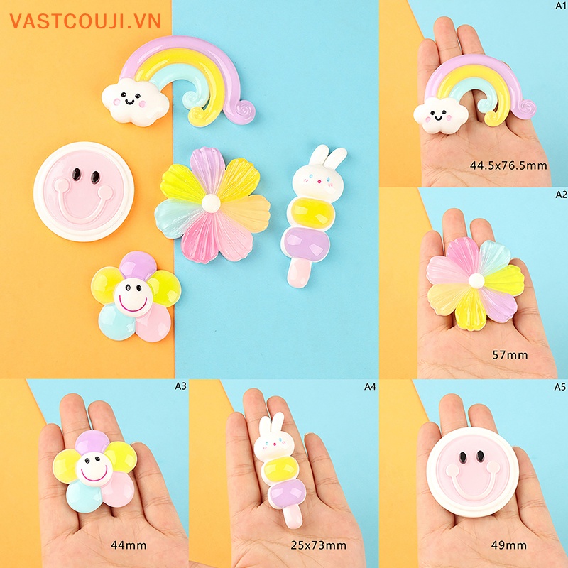 Bộ 2 Đồ trang trí Hoa Mini Bằng Nhựa Phát Quang Xinh Xắn Dùng Trang Trí