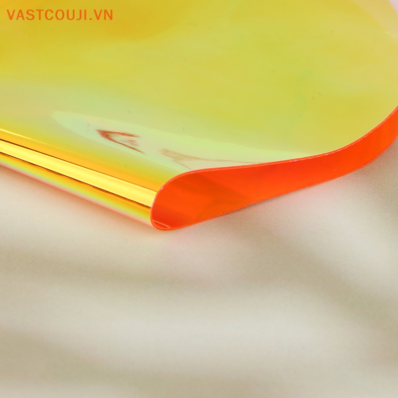 1 Túi Đựng Mắt Kính Bằng PVC Laser Trong Suốt Phối Dây Xích Kim Loại Độc Đáo Thời Trang Cho Nữ