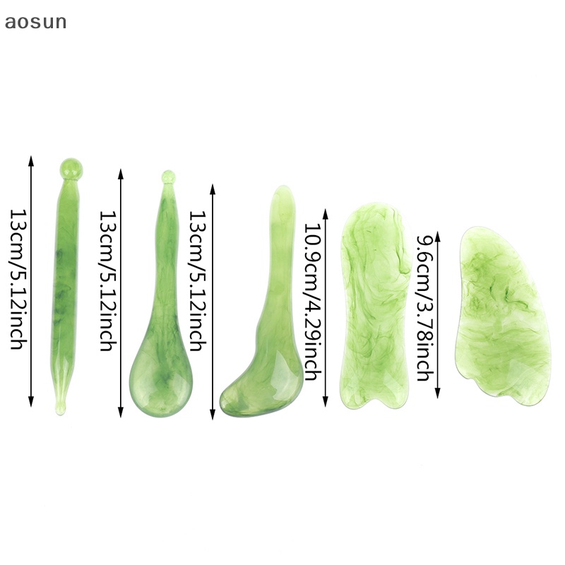 Aosun Dụng Cụ Lăn Massage Mặt Bằng Ngọc Bích Tự Nhiên