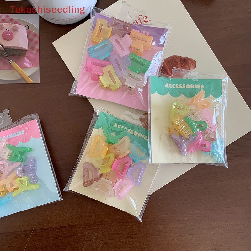 Set 10 Kẹp Tóc Càng Cua Mini Màu Sắc Ngọt Ngào Cho Nữ