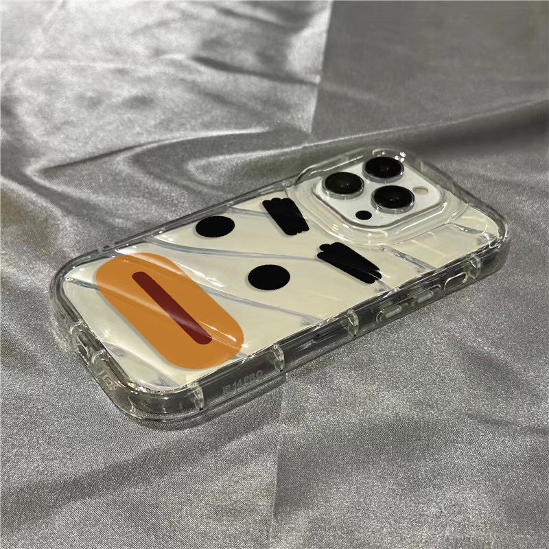 Ốp Điện Thoại Mềm Trong Suốt Họa Tiết Biểu Cảm Dễ Thương 8 / 14Promax 1312 / xr 11 7Splus / 1DHX