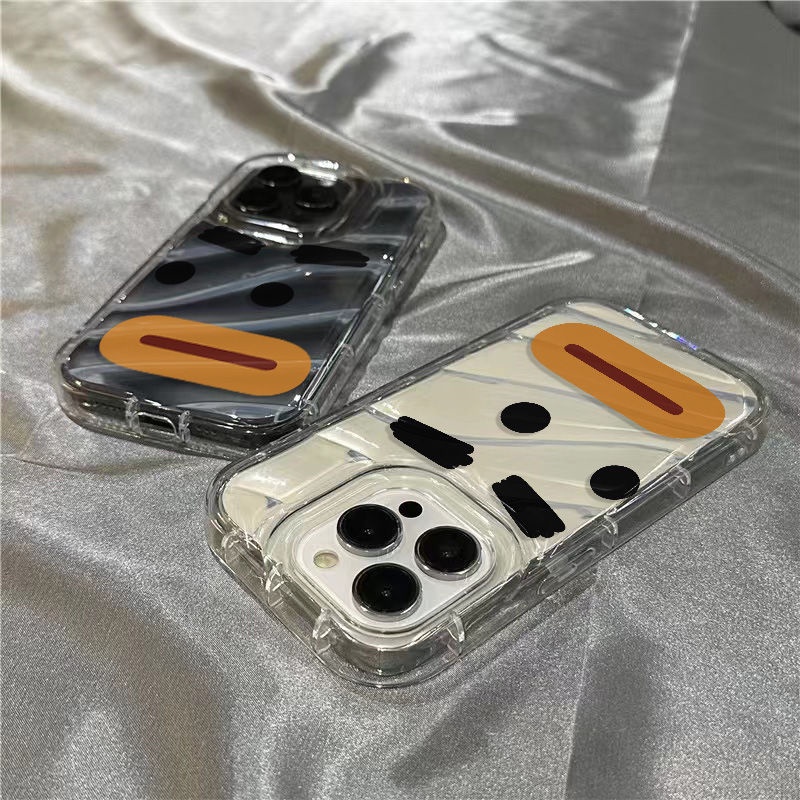 Ốp Điện Thoại Mềm Trong Suốt Họa Tiết Biểu Cảm Dễ Thương 8 / 14Promax 1312 / xr 11 7Splus / 1DHX