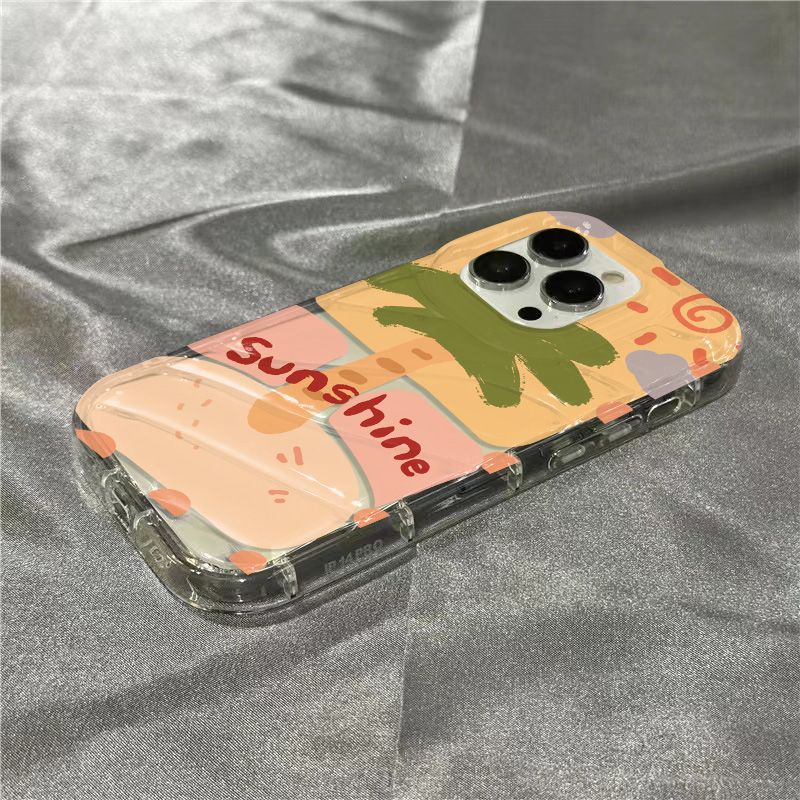 Ốp Điện Thoại Mềm Trong Suốt Họa Tiết Graffiti Dễ Thương Cho Iphone 14Promax /ins / 8xr / 7 1312plus11 PP3E